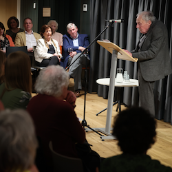 Tom Paulin gives his speech